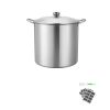21 QT Canning Pot with Rack and Lid, Stainless Steel Waterbath Canner with Dual Handle and Glass Lid, Compatible with All Cooktops: Induction, Gas