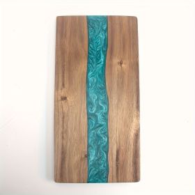 1PC Chopping Board, Resin River Pattern Cutting Board Butcher Block, Cheese Charcuterie Board for Meat Cheese Bread Vegetables And Fruits