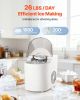 VEVOR Countertop Ice Maker, 7 Cubes Ready in 6 Mins, 26 lbs per Day, Self-Cleaning Portable Machine with Ice Scoop