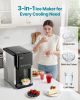 VEVOR Water Dispenser with Ice Maker, 3-in-1 Countertop Water Dispenser, 35 LBS/24H, 12 Cubes/7 Min Fast Ice Making with 4 LBS Storage