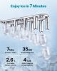 VEVOR Water Dispenser with Ice Maker, 3-in-1 Countertop Water Dispenser, 35 LBS/24H, 12 Cubes/7 Min Fast Ice Making with 4 LBS Storage