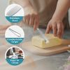 2 Pcs Butter Knife with Holes, 3 in 1 Stainless Steel Spreader Knife, Cold Butter Spreader for Cheese,Peanut