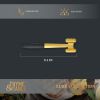 Stainless Steel Meat Tenderizer in Polished Gold Finish