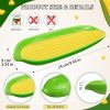2 Pcs Melamine Corn Dishes with 4 Pcs Holders and 1 Butter Spreaders, Corn on the Cob Skewers Service Tray for BBQ Tools Cob Dinnerware Set