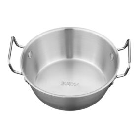 Double Ear Soup Bowl Snack Bowl for Household or Commercial (Color: Retro, Type: 17cm)