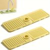 2Pcs Kitchen Sink Splash Guard - Silicone Faucet Handle Drip Catcher Tray Behind Faucet