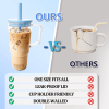 40oz Tritan BPA-Free Large Tumbler with Straw & Handle Reusable Water Cup