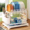 Kitchen double drain rack